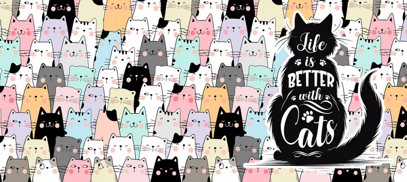 Life Is Better With Cats – Ceramic Mug